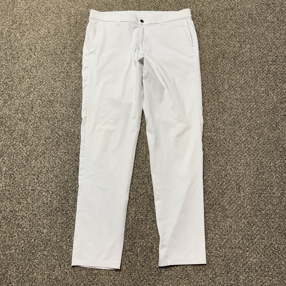 Lululemon Commission Ventlight Pants Men's 36x33 White Golf Performance LM5AF6S